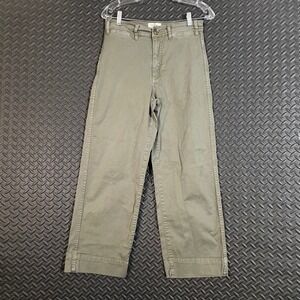 Marine Layer Olive Green Wide Leg Crop‎ Casual Pants Women's Size 4